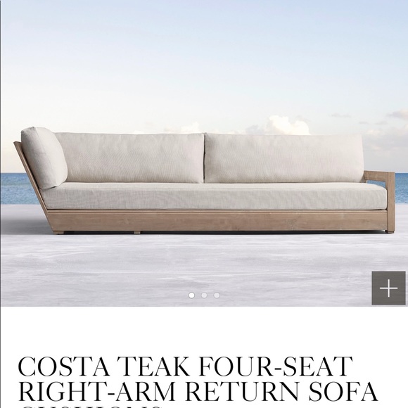 Restoration Hardware (RH) Costa 4 seat sofa cover - Picture 1 of 5